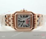 Fake Panthere De Cartier Silver Dial Rose Gold watch 27mm Medium size_th.jpg